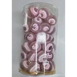 Kmart Trim a Home Miniature Satin Ornaments Balls 1-1/4 Set Of 50 New In Package